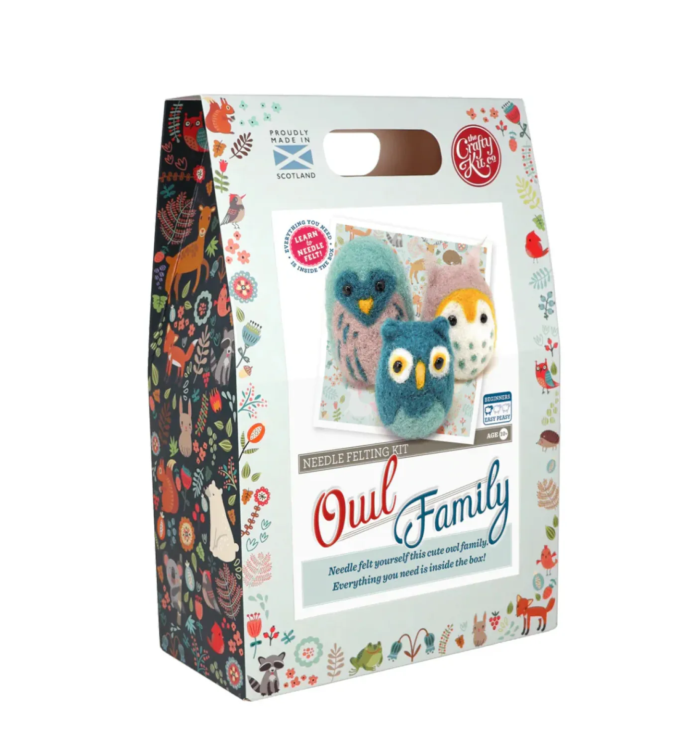 Owl Family Needle Felting Kit