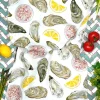 Oyster Tea Towel by Corinne Alexander