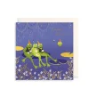 Party Frogs Greeting Card by Sara Miller