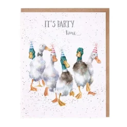 'Party Time' Ducks Greetings Card