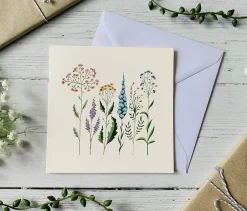 Pastel Wildflowers Greeting Card