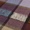 Pateley Damson Check Merino Lambswool Throw