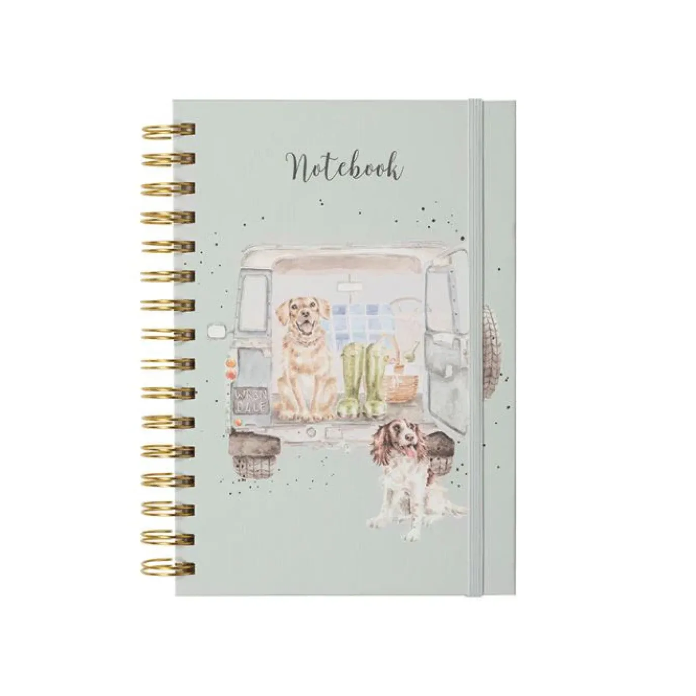 'Paws For A Picnic' Labrador & Spaniel Spiral Bound Notebook