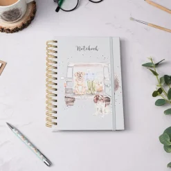 'Paws For A Picnic' Labrador & Spaniel Spiral Bound Notebook