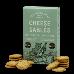 Pea Green Boat Bakery Cheese Sablés with Nigella Seed & Chive