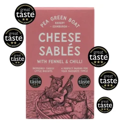 Pea Green Boat Bakery Cheese Sablés with Fennel & Chilli