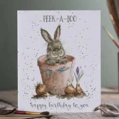 'Peek-A-Boo' Birthday Greetings Card