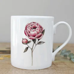 Peony Bone China Mug Boxed
