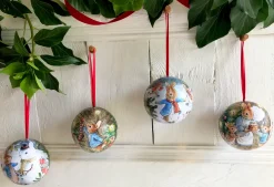 Peter Rabbit Christmas Tin Baubles