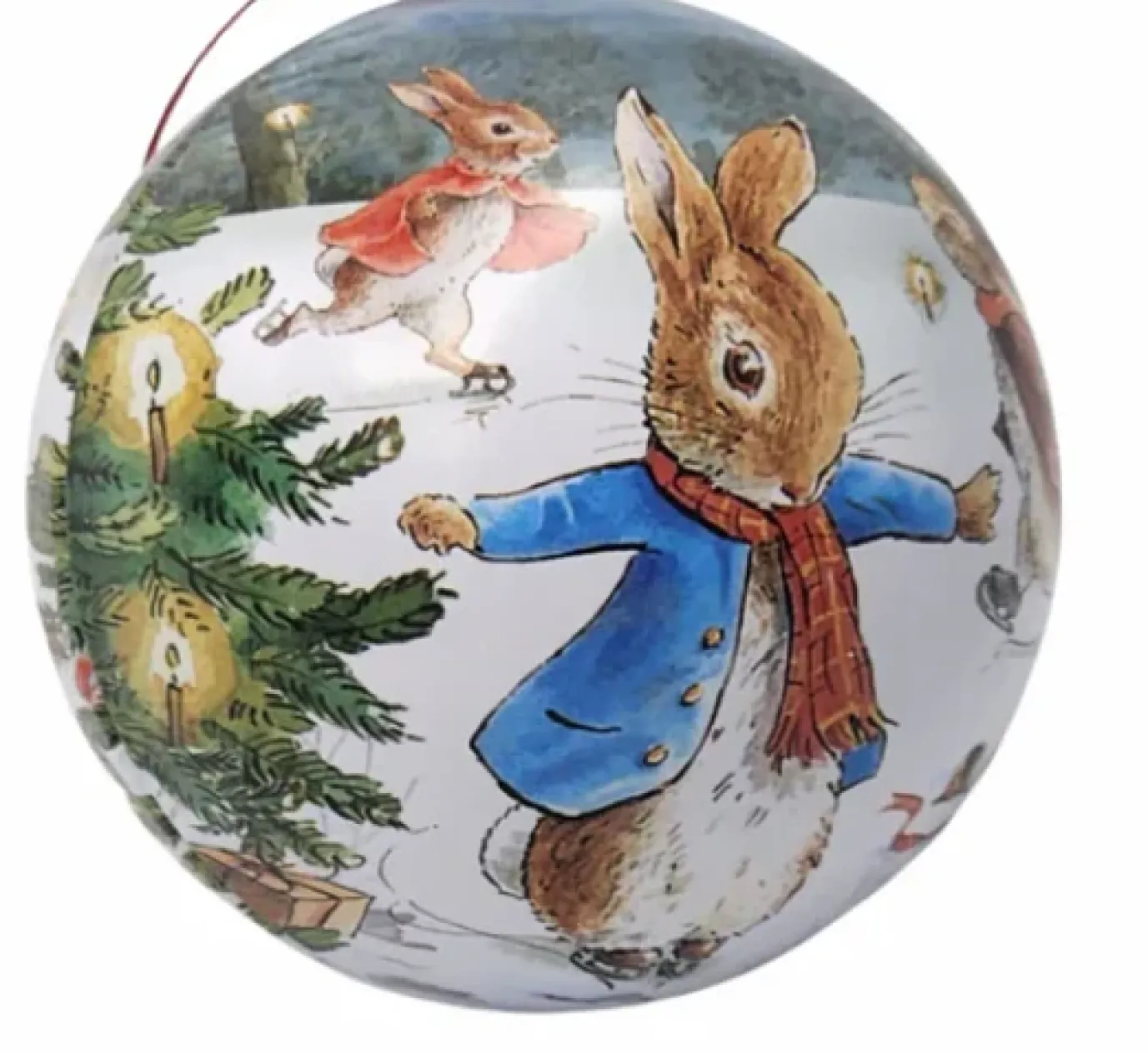 Peter Rabbit Christmas Tin Baubles