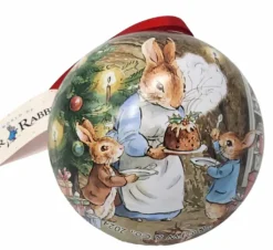Peter Rabbit Christmas Tin Baubles