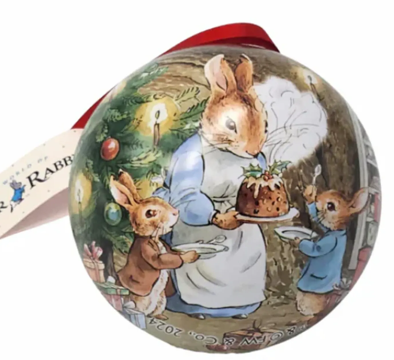 Peter Rabbit Christmas Tin Baubles