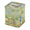 Peter Rabbit Square Tin Money Box