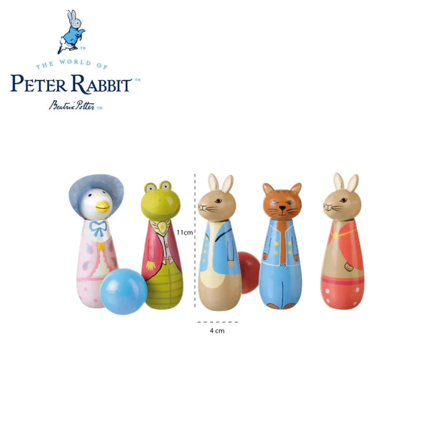 Peter Rabbit™ Wooden Skittles Toy
