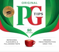 PG Black, Non Pyramid Teabags, 80ct