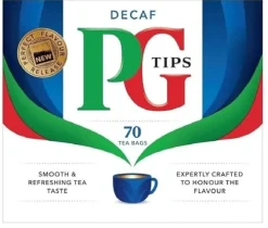 PG Tips Decaf Black Non-Pyramid Teabags, 70 ct