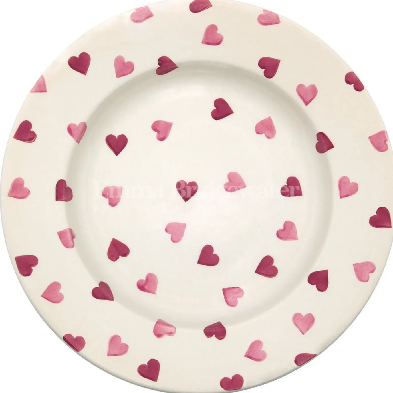 Pink Hearts 10 1/2 Plate