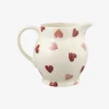Pink Hearts 1/2 Pint Jug