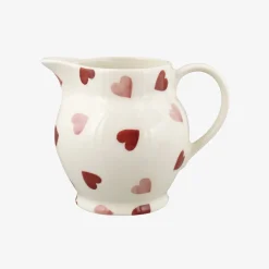 Pink Hearts 1/2 Pint Jug