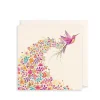 Pink Hummingbird Greeting Card by Sara Miller