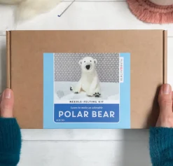 Polar Bear Needle Felting Kit