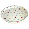Polka Dot Deepwell Tin Tray