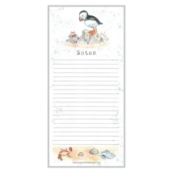 Puffin and Crab "Notes" Magnetic List Pad