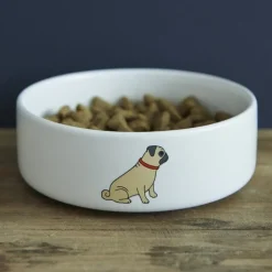Pug Dog Bowl Boxed