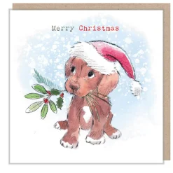 Puppy Christmas Card