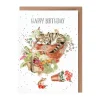 'Purrrfect Birthday" Cat and Mice Birthday Greetings Card