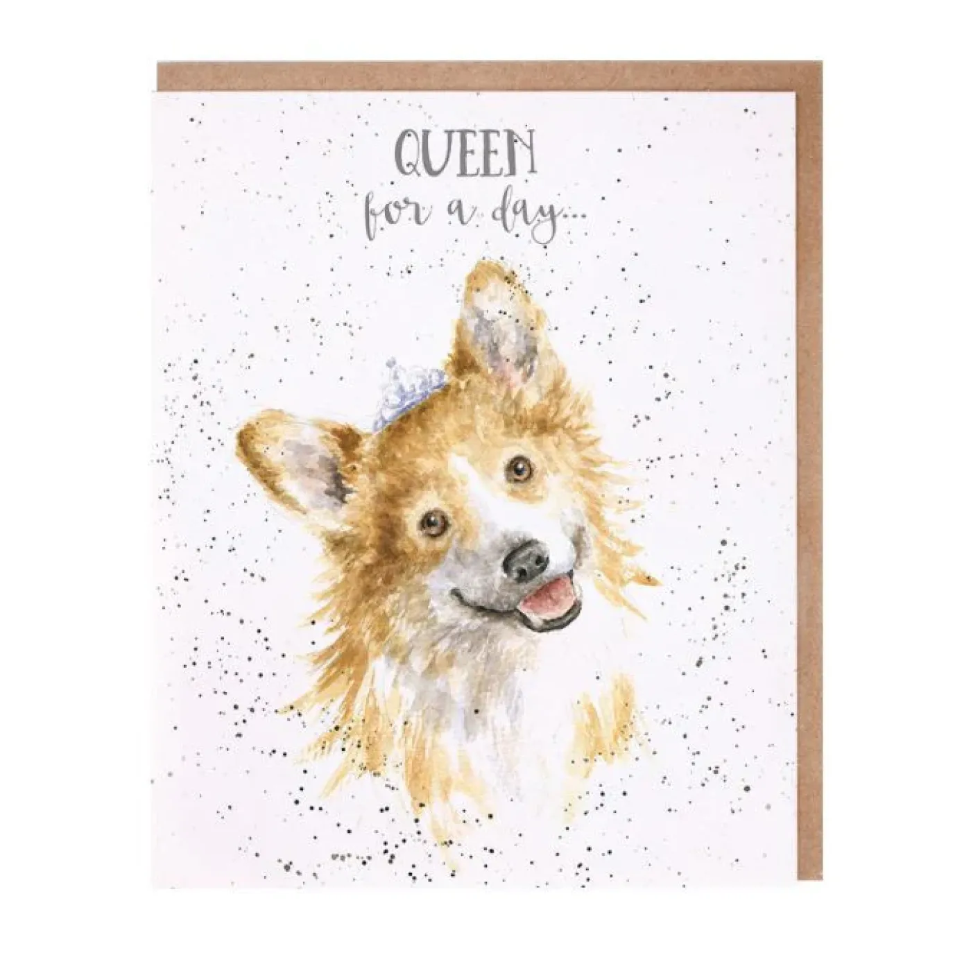 'Queen For A Day' Corgi Birthday Card