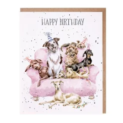 "A Woof-derful Day" Birthday Greetings Card