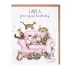 "Have A Purrrfect Birthday" Birthday Greetings Card