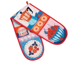 "Kitsch" Double Oven Glove by Printer Johnson