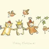 "Merry Christmas" Christmas Card (Cats & Robins)