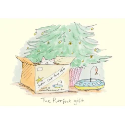 "The Purrfect Gift" Christmas Card