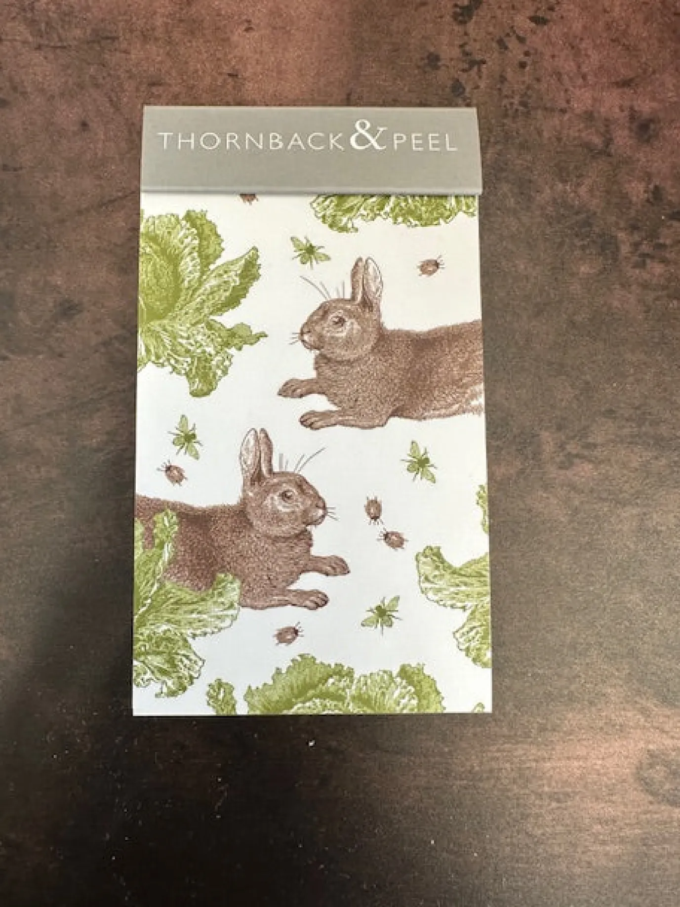 Rabbit & Cabbage Mini Notepad