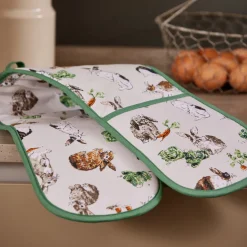 Rabbit Patch Double Oven Glove