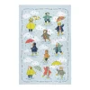 Raining Cats and Dogs Cotton Tea Towel