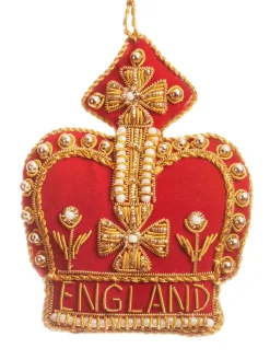 Red England Crown Decoration