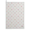 Red Hearts Tea Towel