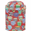 Red Teacup Dome Lid Wavy Caddy