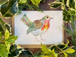 Robbie the Robin Blank Greetings Eco Card