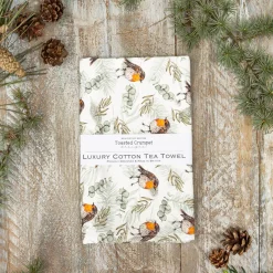 Robin & Eucalyptus Pure Tea Towel