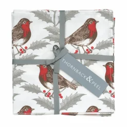 Robin & Holly Set of 4 Napkins