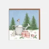 Robin & Watering Can Christmas Card