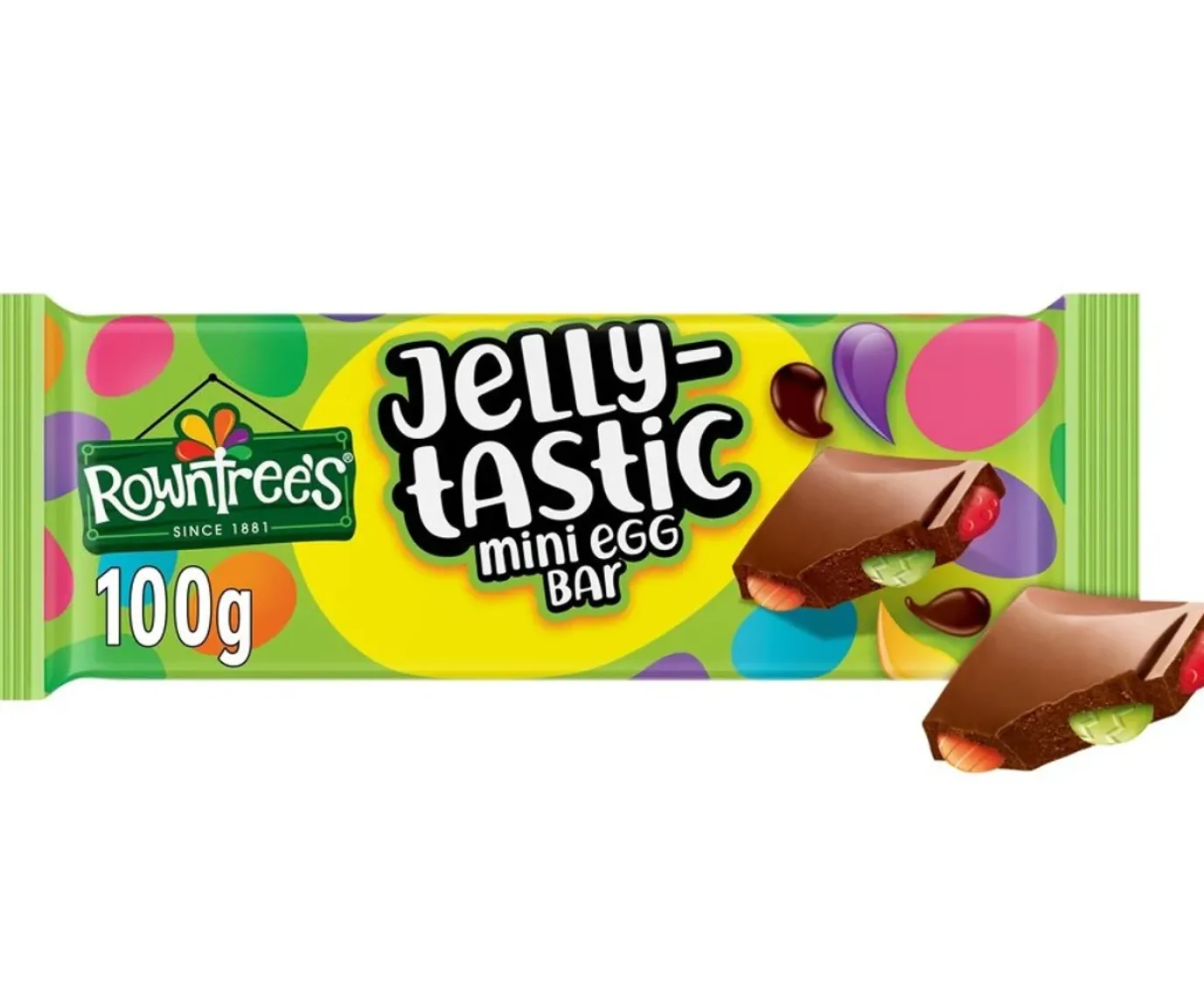 Rowntree's Jelly-tastic Mini Egg Bar 100g