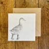 Runaway Duck Greetings Card