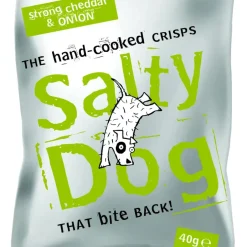 Salty Dog Hand Cooked Strong Cheddar & Onion Crisps