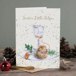 'Santa's Little Helper' Christmas Greetings Card